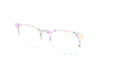 The Delicate Flower Crown with Butterfly Glitter - Angle Top Thumbnail - Pair Eyewear