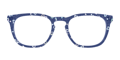 The Denim Heart Glitter Crystal - Front Top Thumbnail - Pair Eyewear
