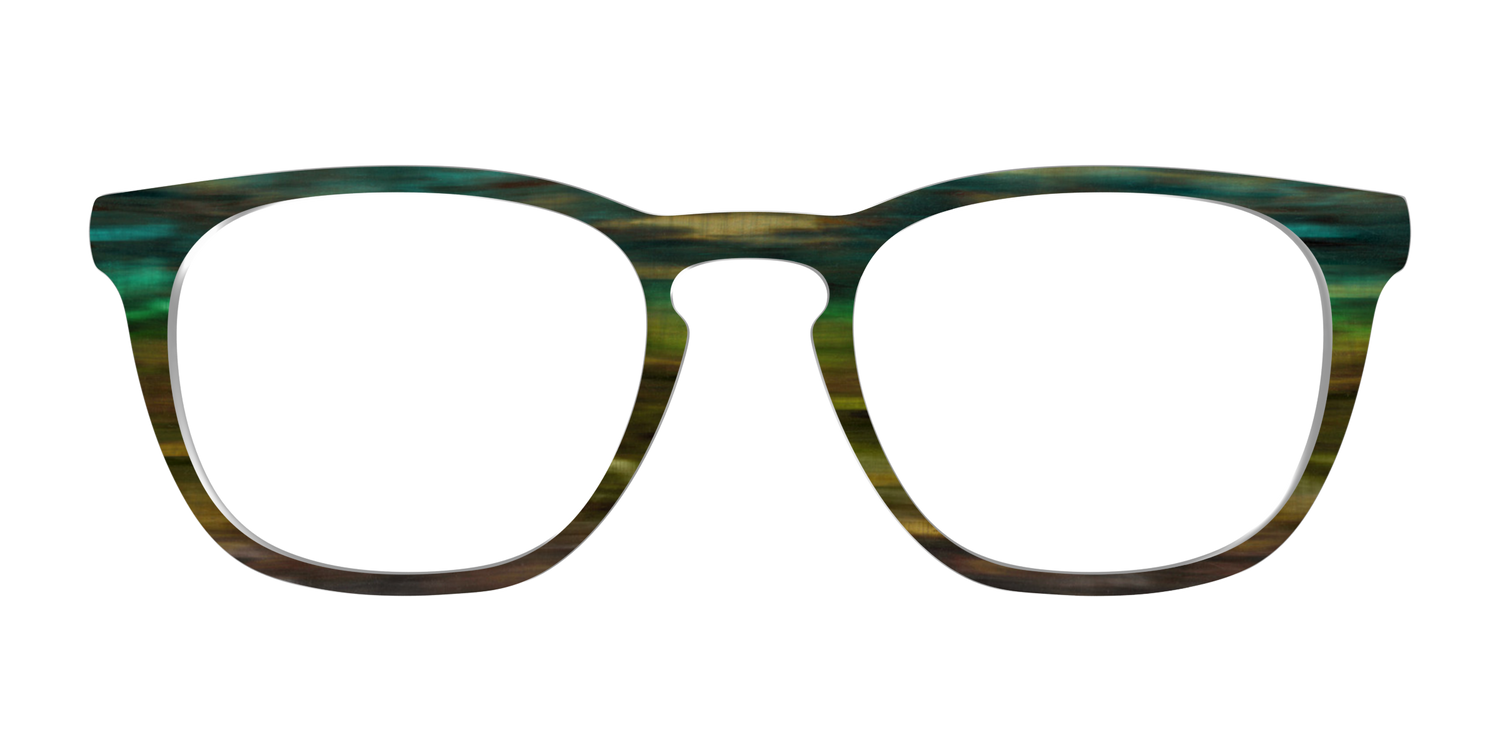 The Emerald Gradient Horn - Front Top Image - Pair Eyewear