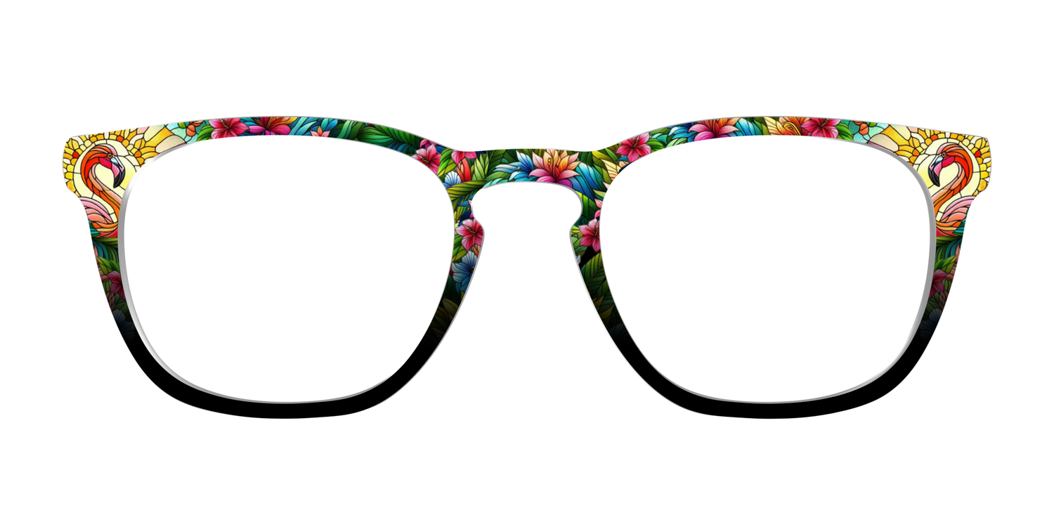 The Flamingo Stained Glass - Front Top Image - Pair Eyewear