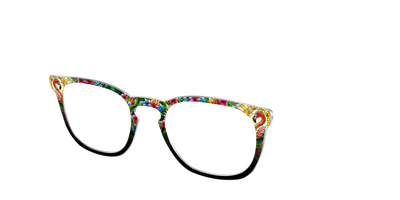 The Flamingo Stained Glass - Angle Top Thumbnail - Pair Eyewear