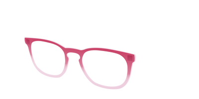 The Flamingo to Blush Gradient Crystal - Angle Top Thumbnail - Pair Eyewear