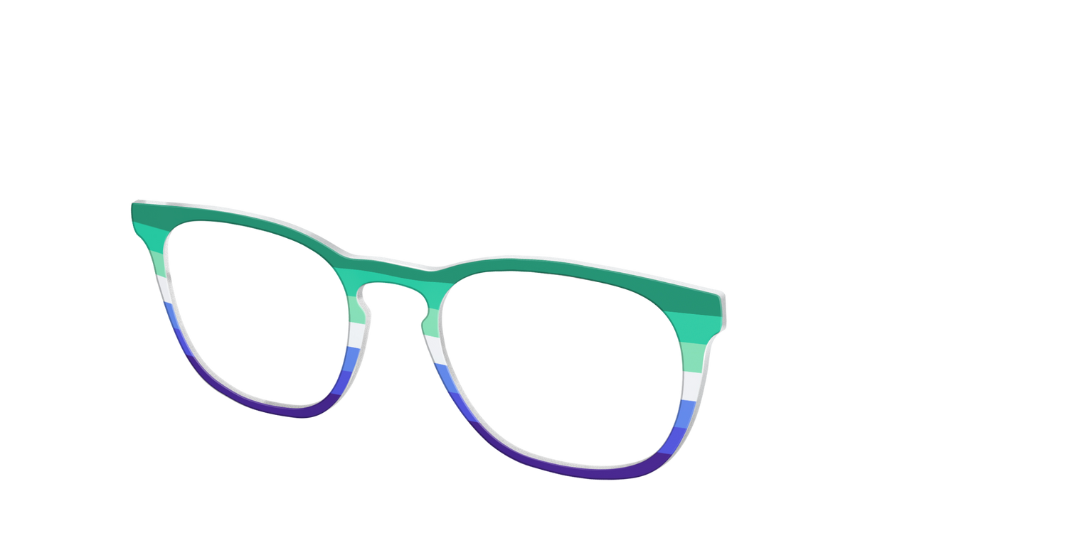 The Gay Men Flag - Angle Top Image - Pair Eyewear