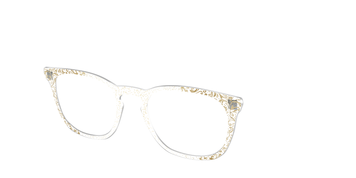 The Golden Flair Glitter Crystal with Gold Foil - Angle Top Image - Pair Eyewear