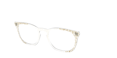 The Golden Flair Glitter Crystal with Gold Foil - Angle Top Thumbnail - Pair Eyewear