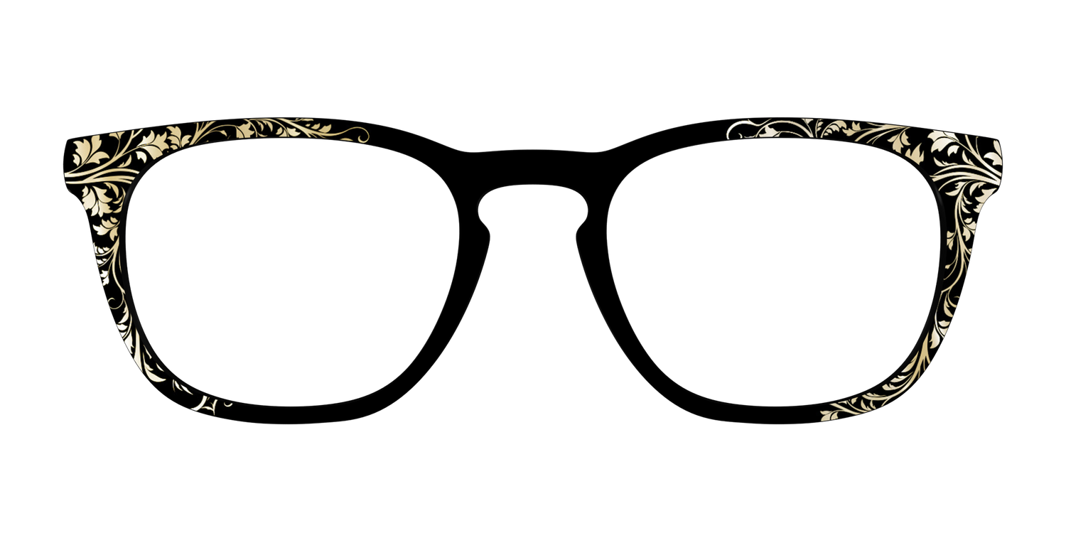 The Gold Foil Vines - Front Top Image - Pair Eyewear