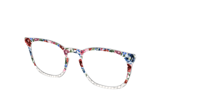 The Graph Paper Floral - Angle Top Thumbnail - Pair Eyewear