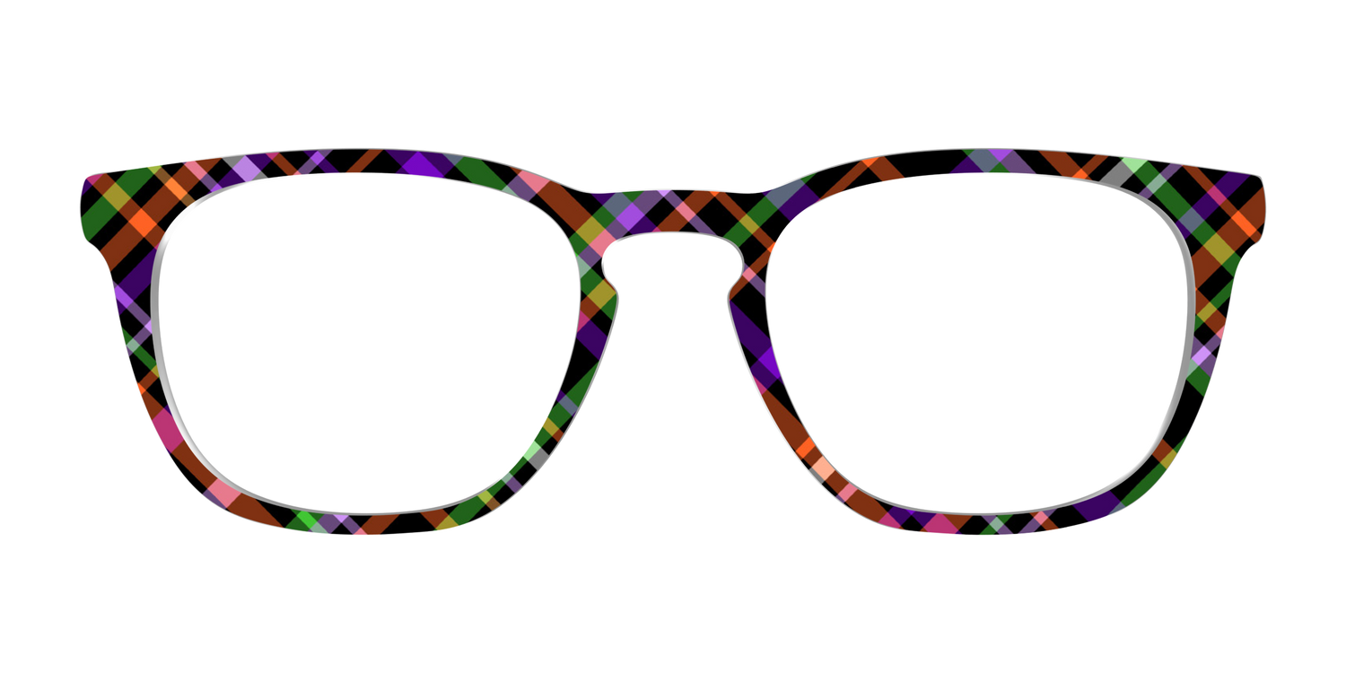 The Hexed Plaid - Front Top Image - Pair Eyewear