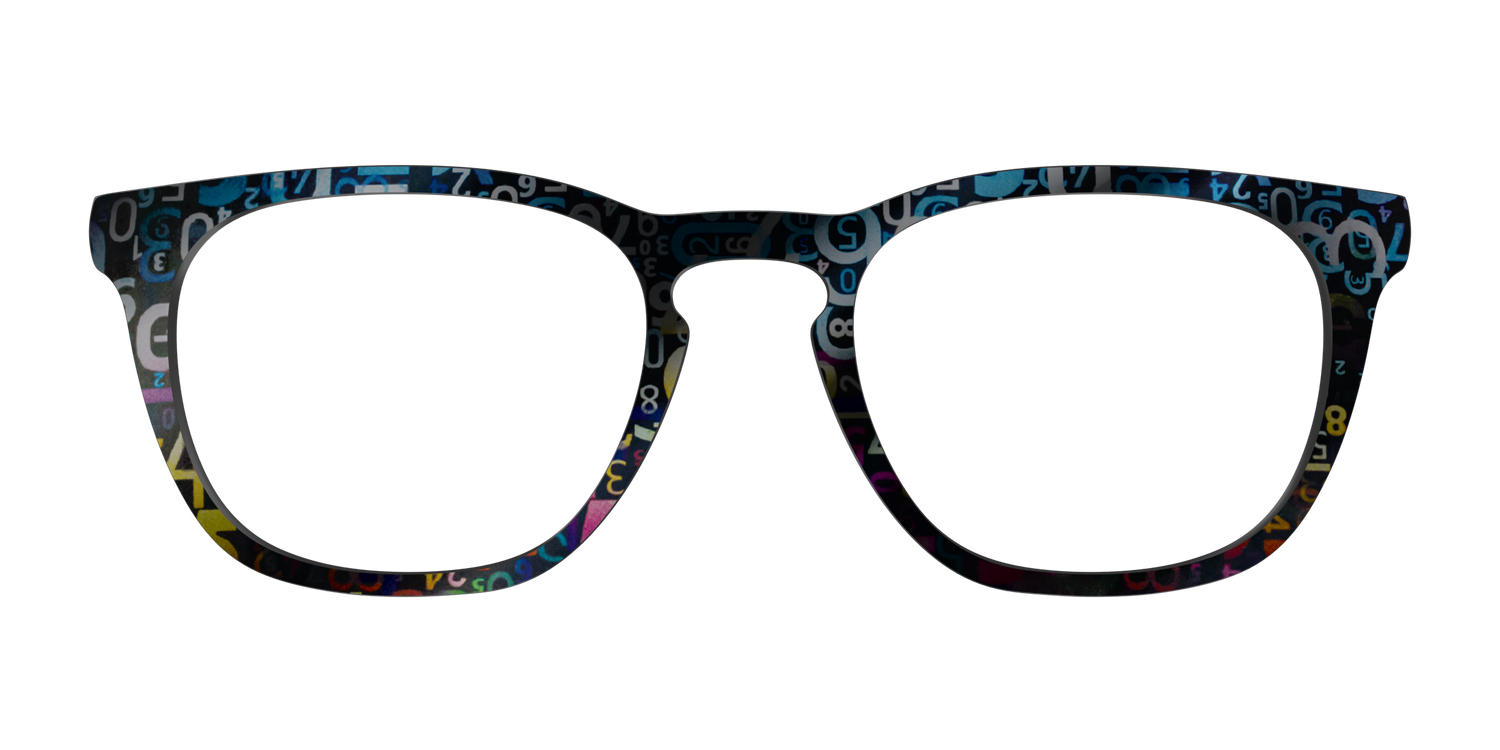 The Holographic Numbers - Front Top Image - Pair Eyewear