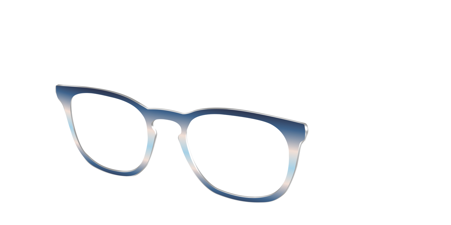 The Hydrangea Haze Gradient - Angle Top Image - Pair Eyewear