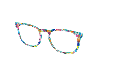 The Imaginative Tortoise with Bubble Glitter - Angle Top Thumbnail - Pair Eyewear