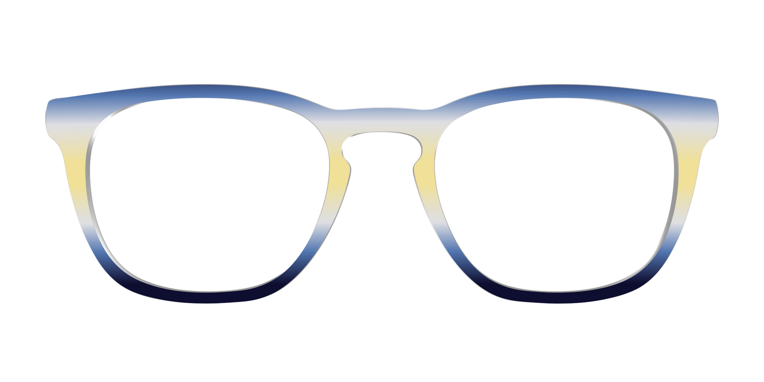 The Indigo to Honeysuckle Gradient - Front Top Image - Pair Eyewear