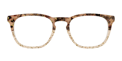 The Khaki Tortoise Crystal Split with Gold Flakes - Front Top Thumbnail - Pair Eyewear