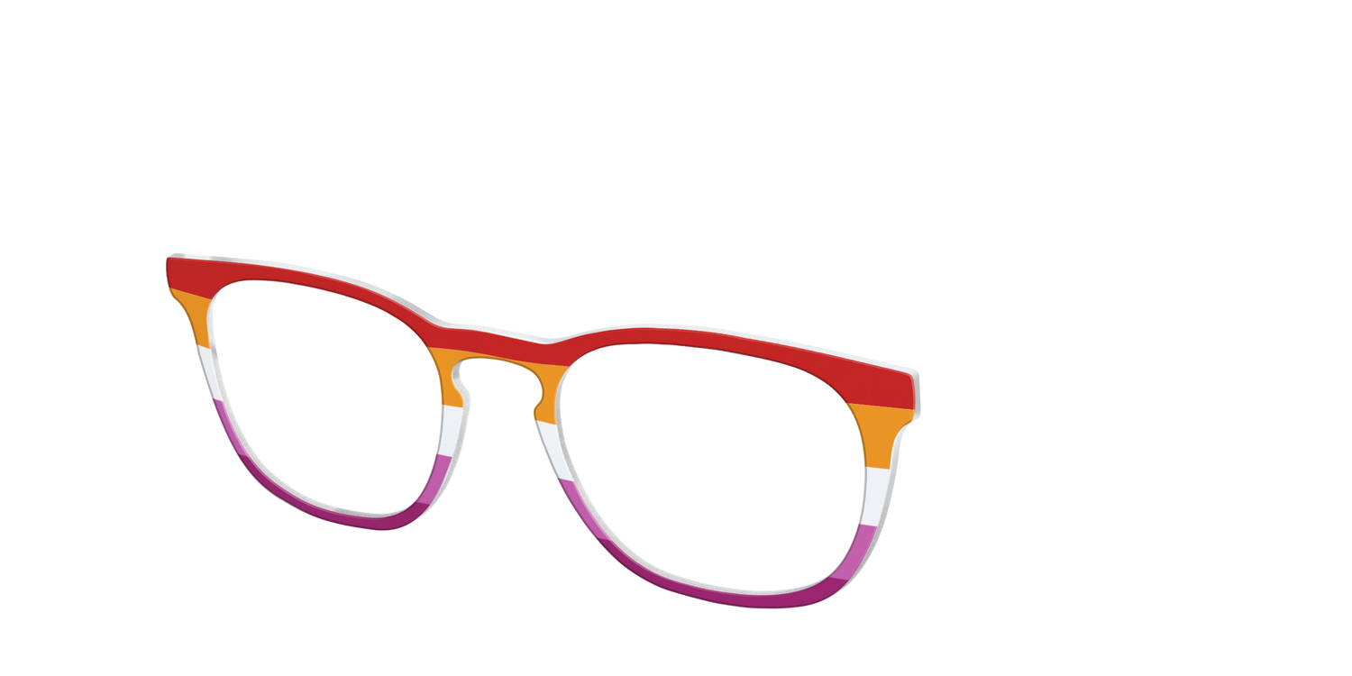 The Lesbian Flag - Angle Top Image - Pair Eyewear