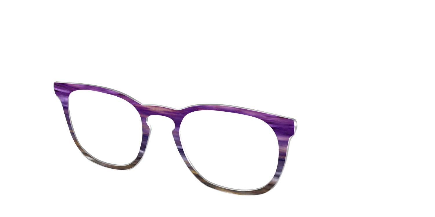 The Lilac Gradient Horn - Angle Top Image - Pair Eyewear