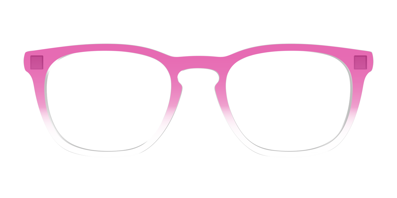 The Magenta Gradient Crystal - Front Top Image - Pair Eyewear
