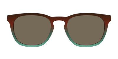 The Polarized Mahogany to Juniper Woodgrain Sun Top - Front Top Thumbnail - Pair Eyewear