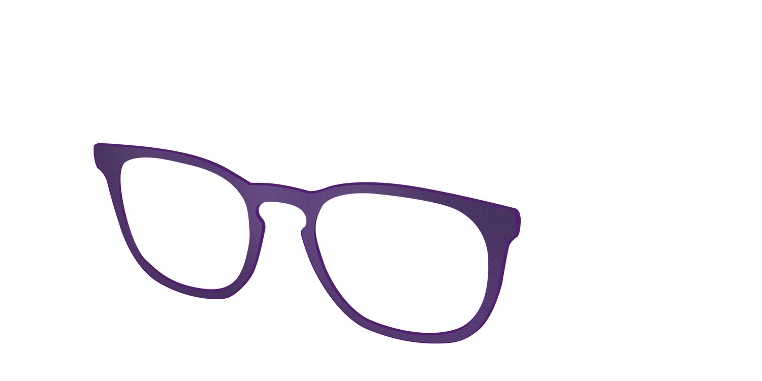 The Matte Eggplant - Angle Top Image - Pair Eyewear