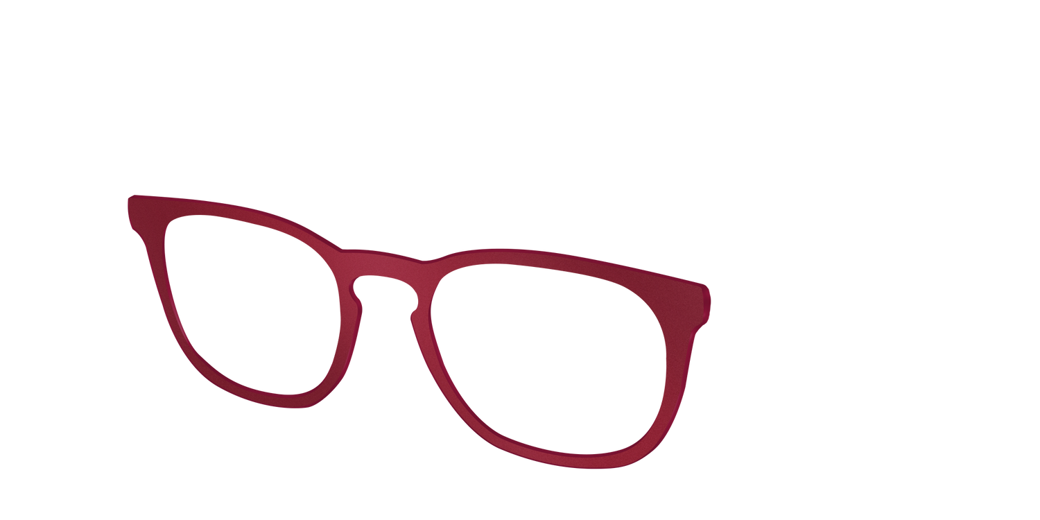 The Matte Burgundy - Angle Top Image - Pair Eyewear