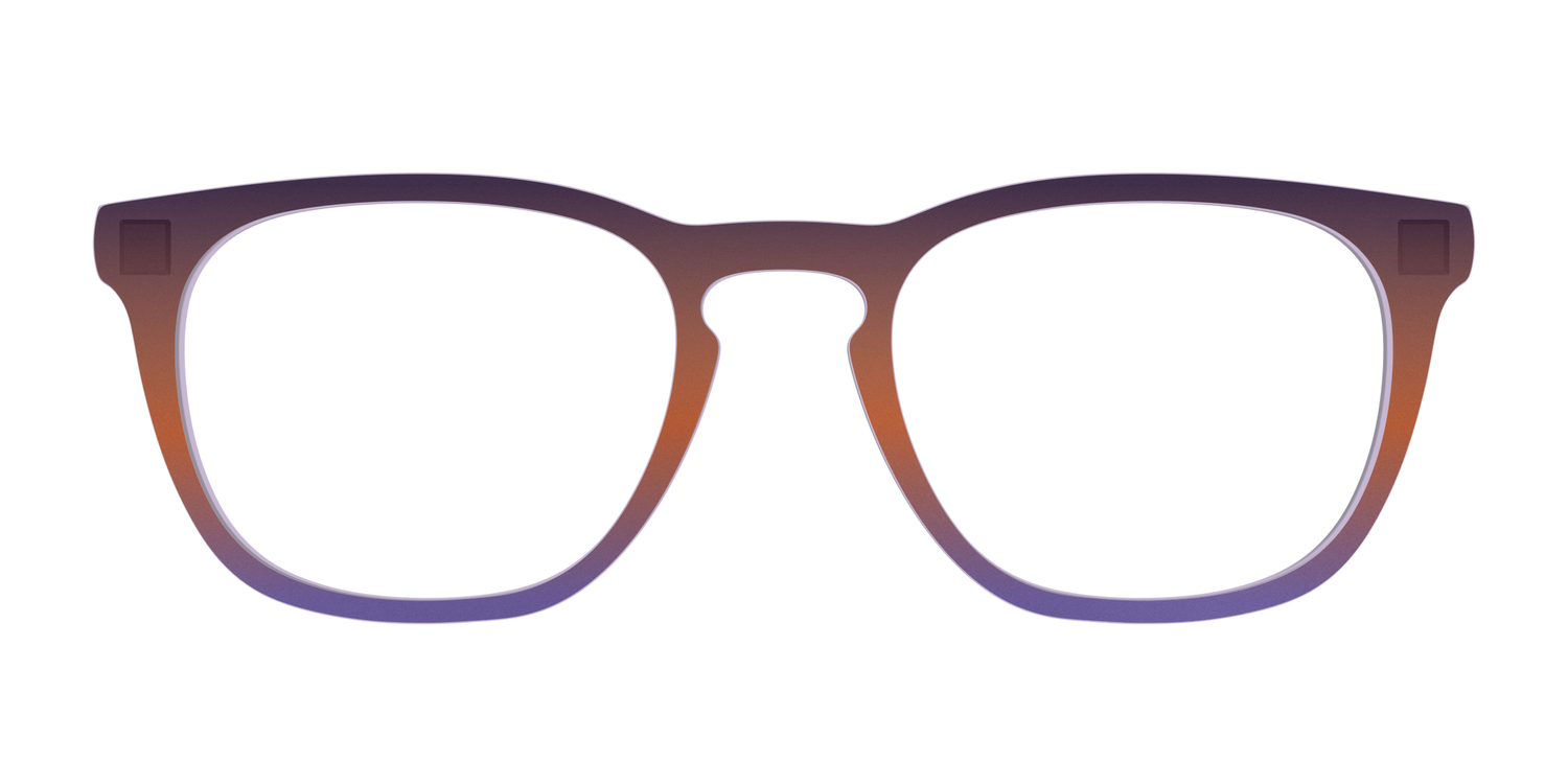 The Matte Midnight to Violet Gradient - Front Top Image - Pair Eyewear