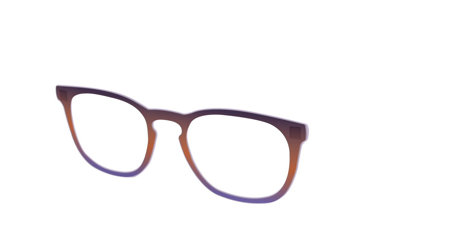 The Matte Midnight to Violet Gradient - Angle Top Image - Pair Eyewear