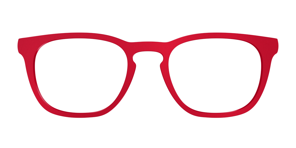 The Matte Red - Front Top Image - Pair Eyewear