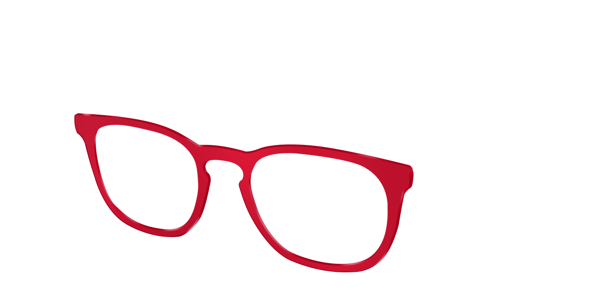 The Matte Red - Angle Top Image - Pair Eyewear