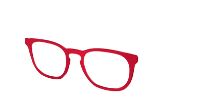 The Matte Red - Angle Top Thumbnail - Pair Eyewear