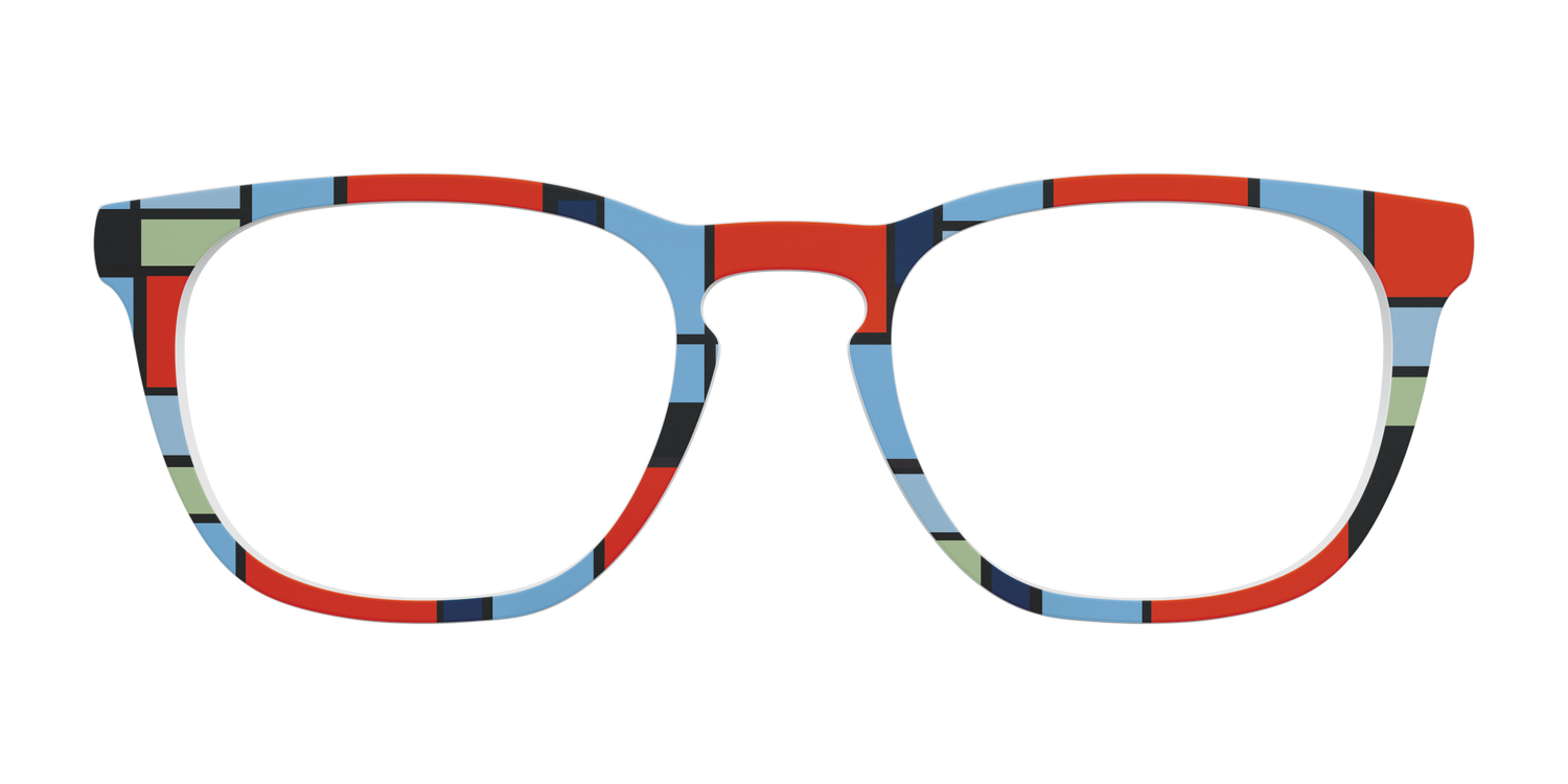 Mondrian Composition - Front Top Image - Pair Eyewear