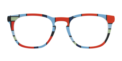 Mondrian Composition - Front Top Thumbnail - Pair Eyewear