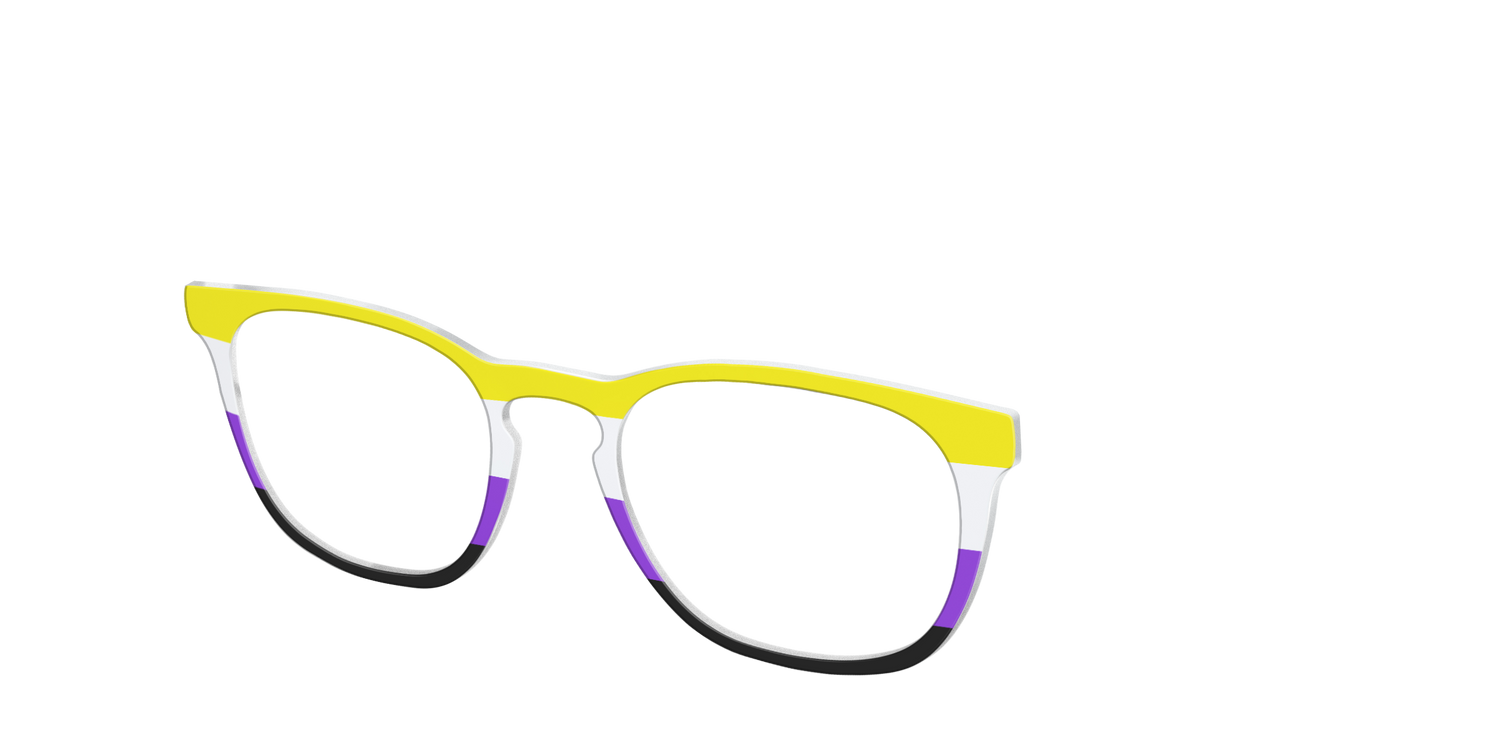 The Non-Binary Flag - Angle Top Image - Pair Eyewear