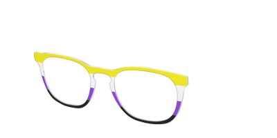 The Non-Binary Flag - Angle Top Thumbnail - Pair Eyewear