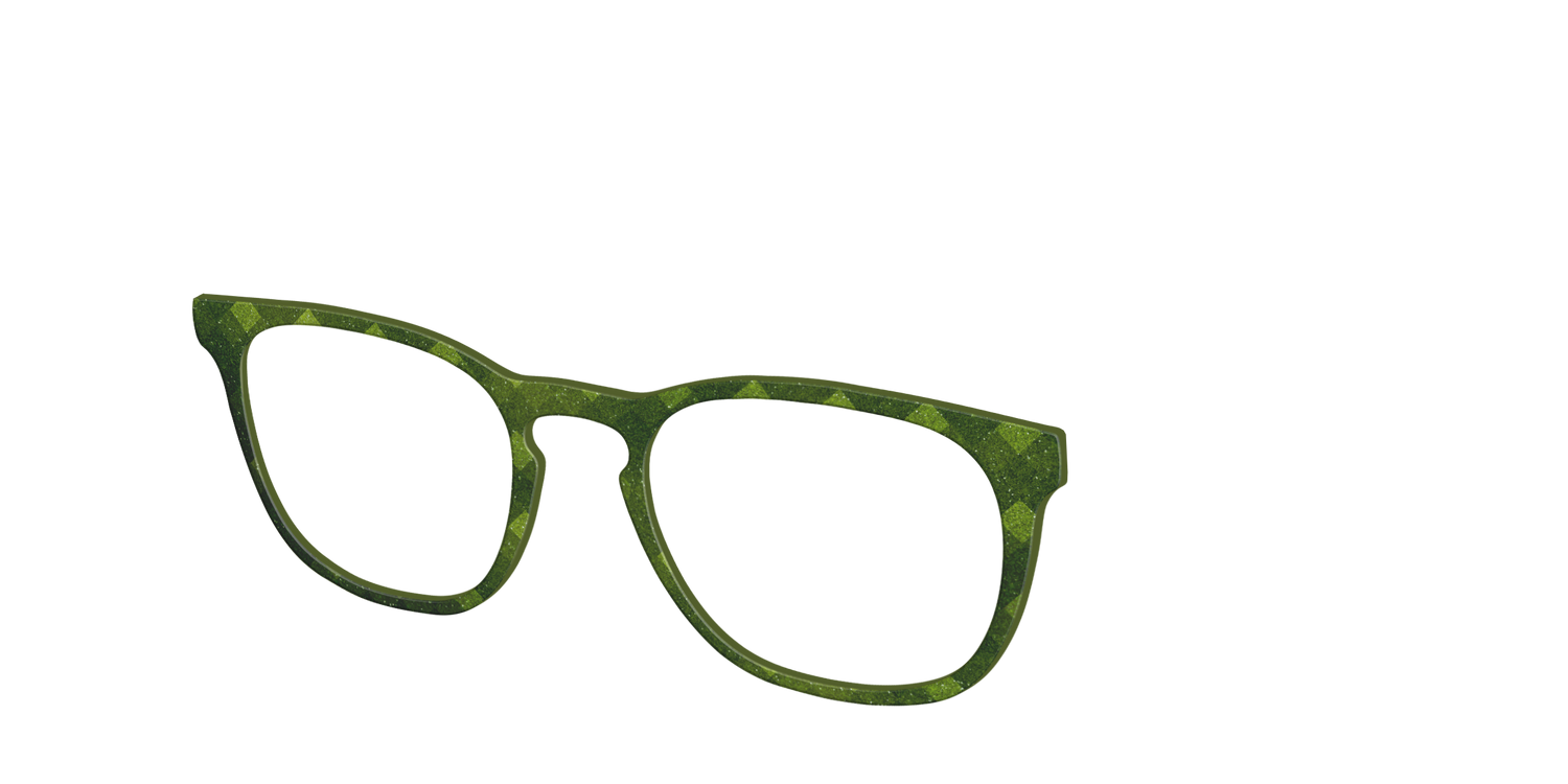 The Olive Geo - Angle Top Image - Pair Eyewear