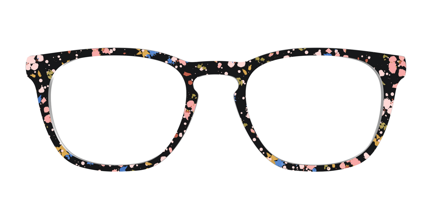 The Pallid Paint Splatter - Front Top Image - Pair Eyewear