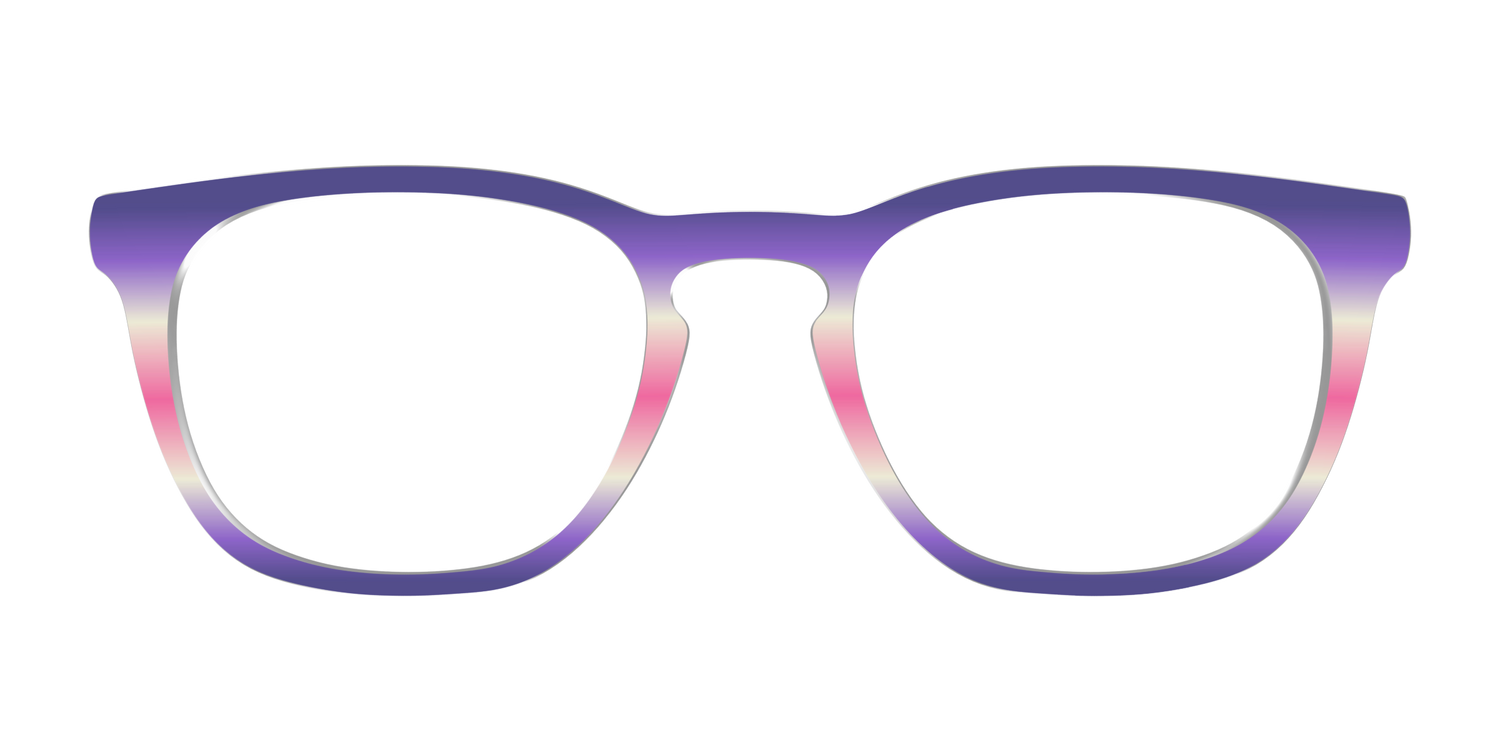 The Petunia Haze Gradient - Front Top Image - Pair Eyewear