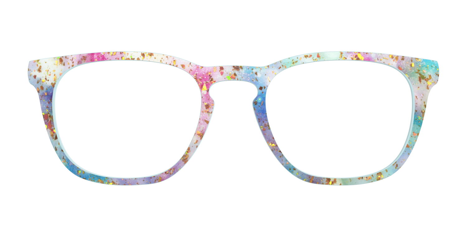 The Pixie Bokeh with Gold Flakes - Front Top Image - Pair Eyewear