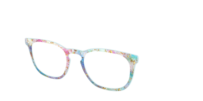 The Pixie Bokeh with Gold Flakes - Angle Top Thumbnail - Pair Eyewear