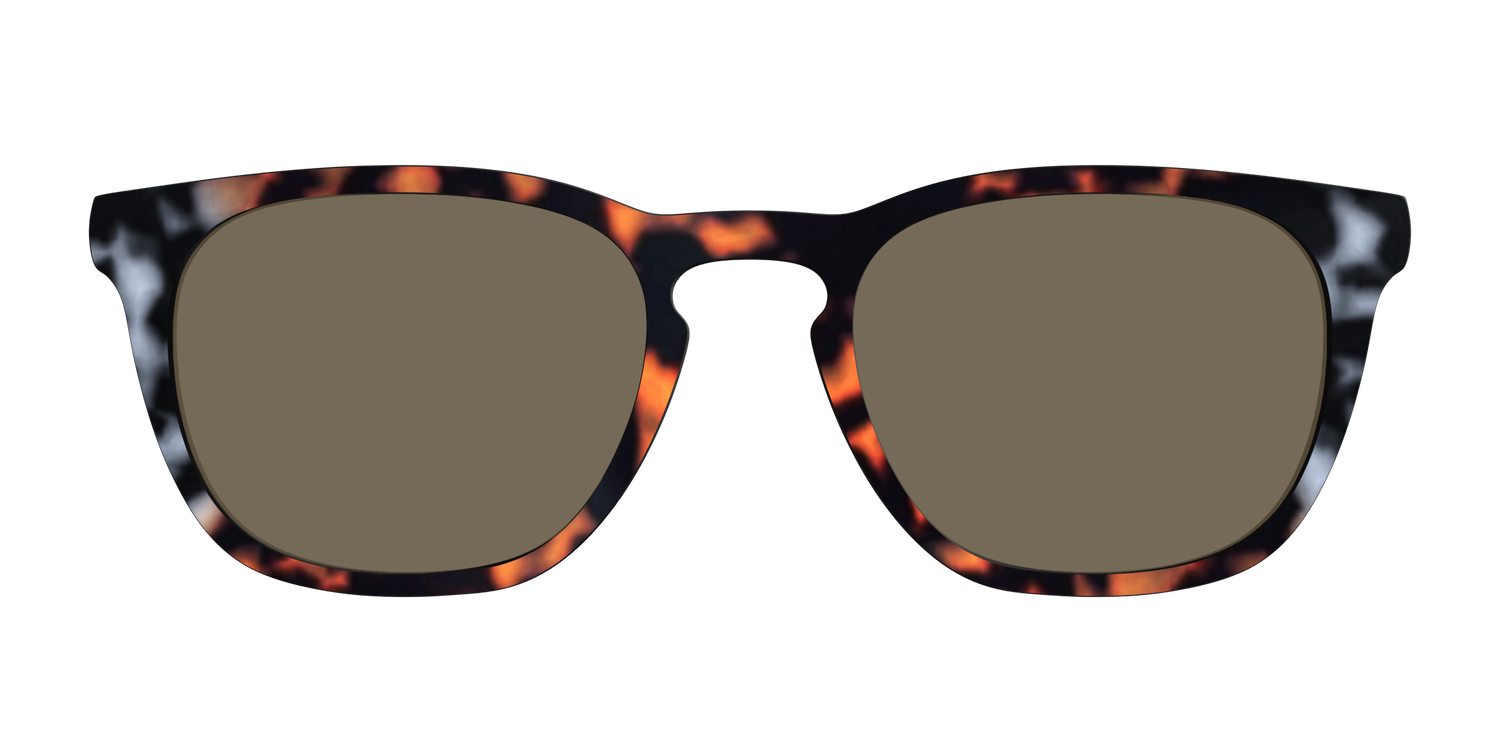 The Polarized Gray & Amber Tortoise Sun Top - Front Top Image - Pair Eyewear