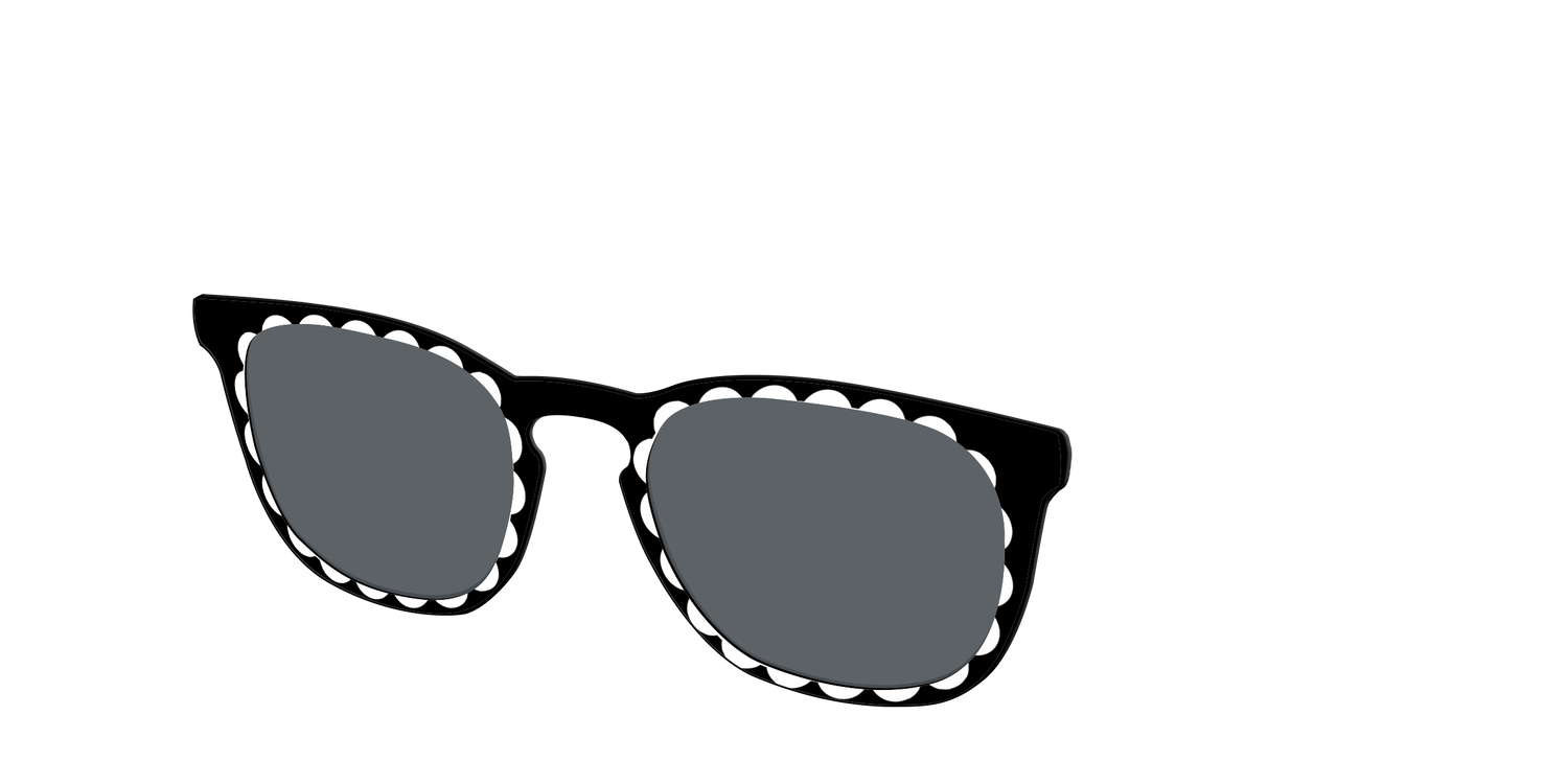 The Polarized Stylish Daisy Sun Top - Angle Top Image - Pair Eyewear
