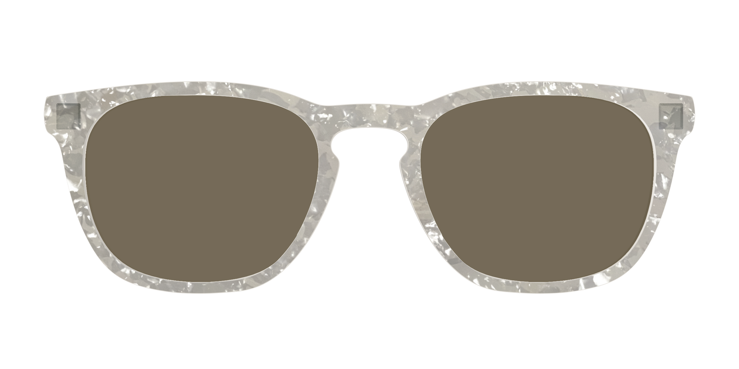 The Polarized White Quartz Pearl Sun Top - Front Top Image - Pair Eyewear