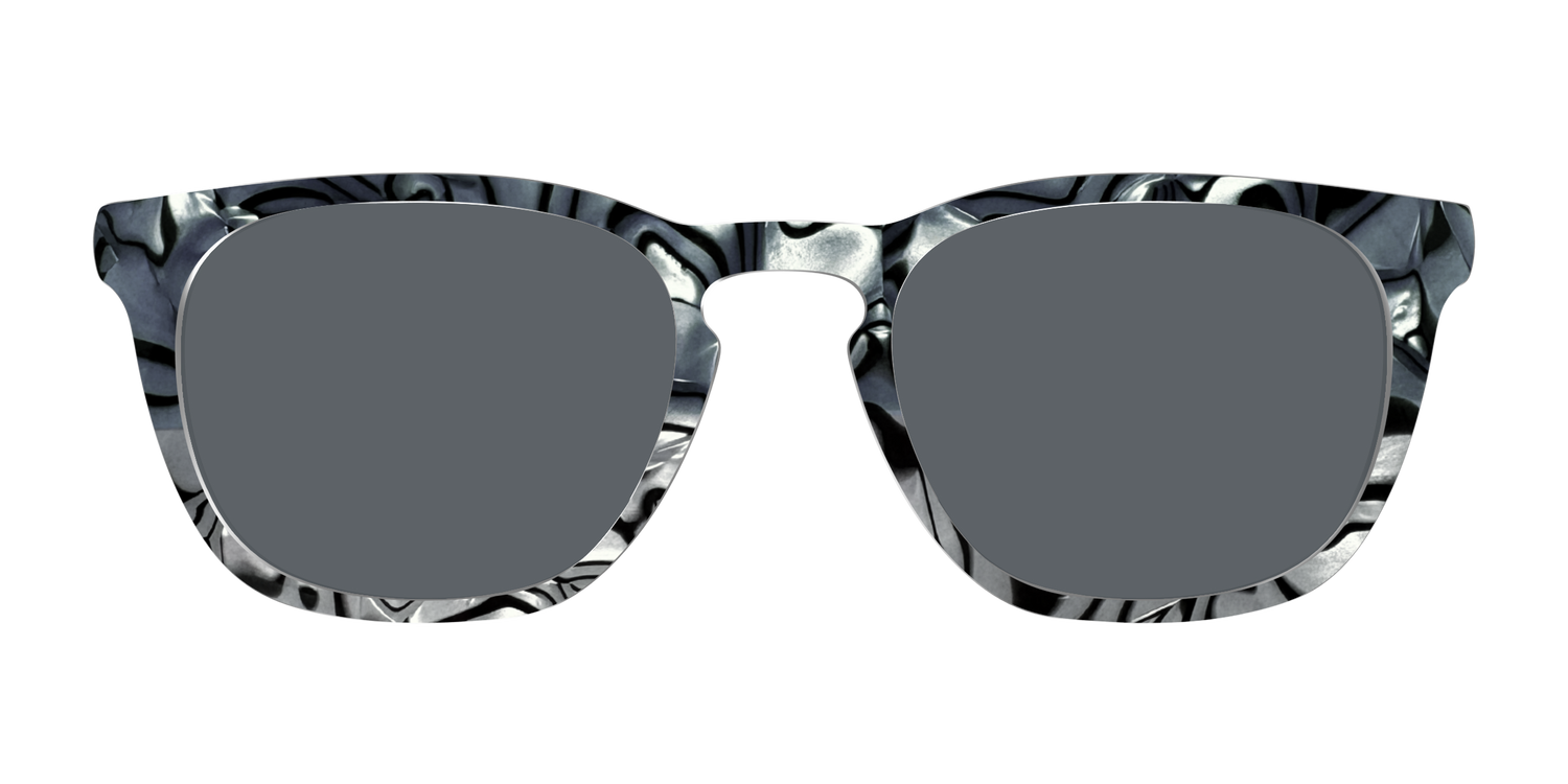 The Polarized Zebra Pearl Split Sun Top - Front Top Image - Pair Eyewear