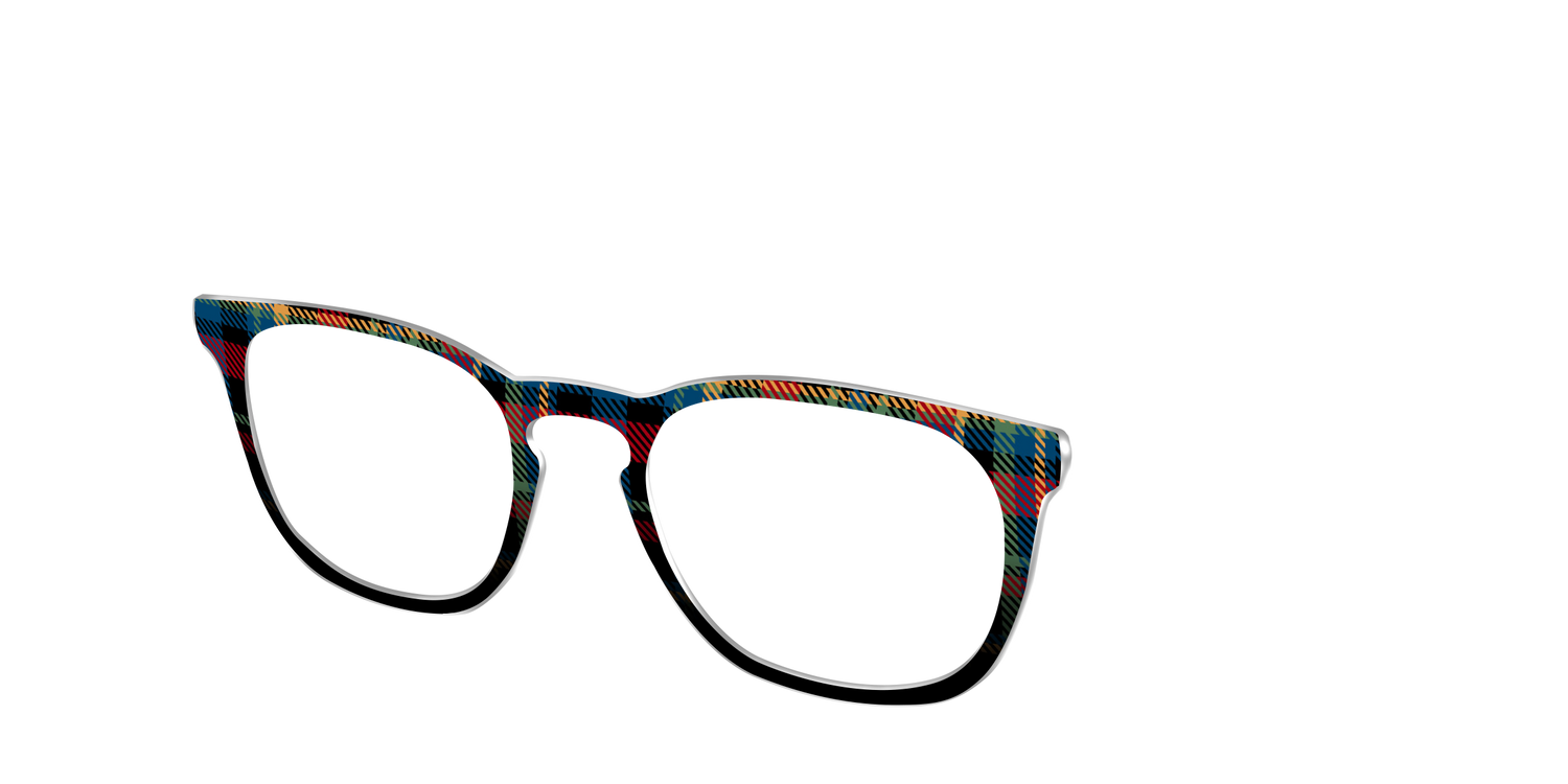 The Principal Plaid - Angle Top Image - Pair Eyewear