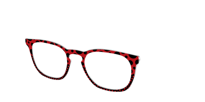 The Red Spotted Split - Angle Top Thumbnail - Pair Eyewear