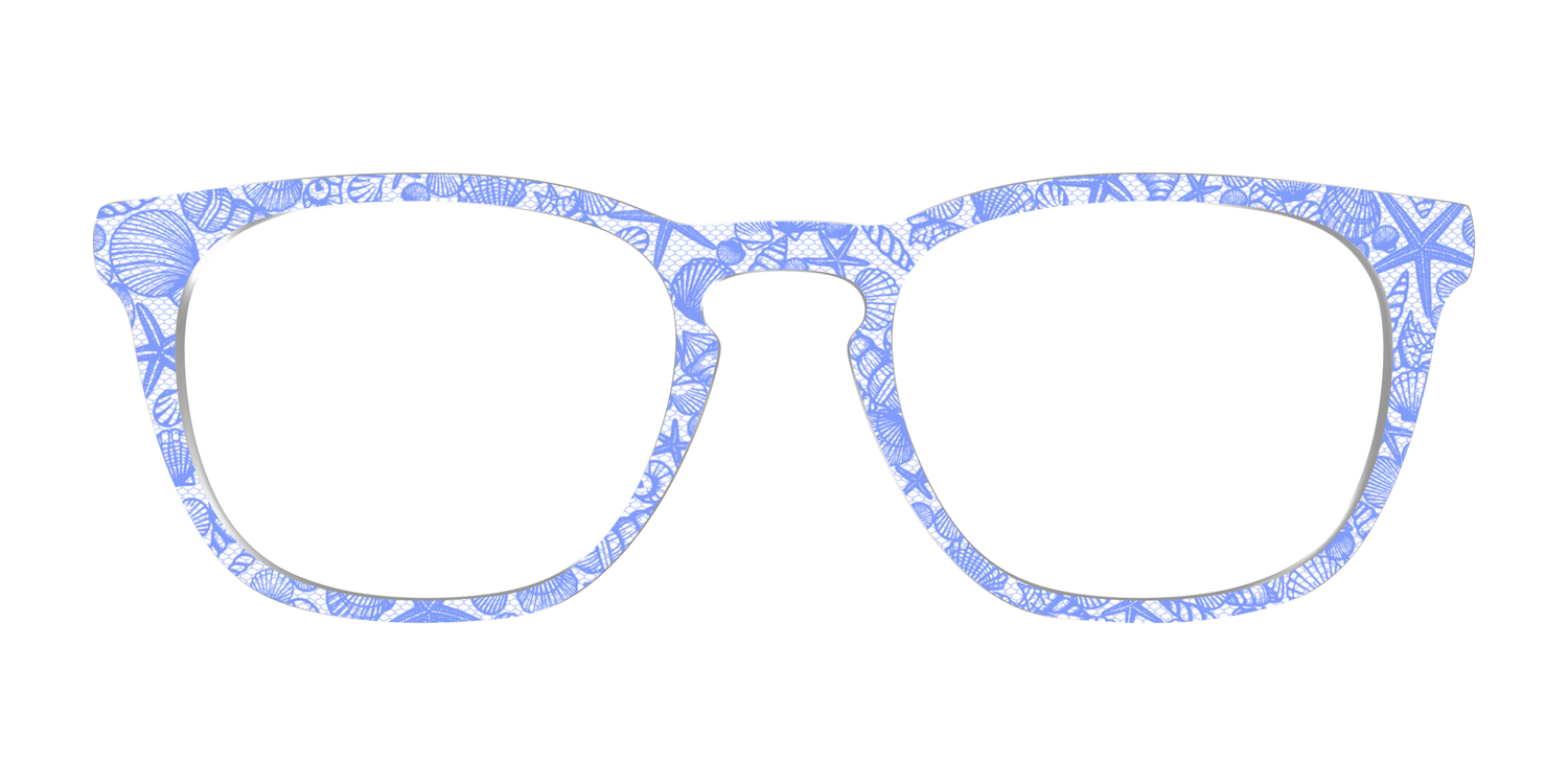 The Reef Blue Shell Lace - Front Top Image - Pair Eyewear