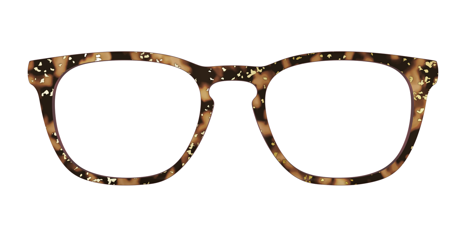 The Sandalwood Tortoise with Gold Foil - Front Top Image - Pair Eyewear