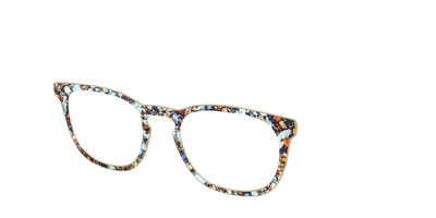 The Seashell Tortoise with Holographic Glitter - Angle Top Thumbnail - Pair Eyewear