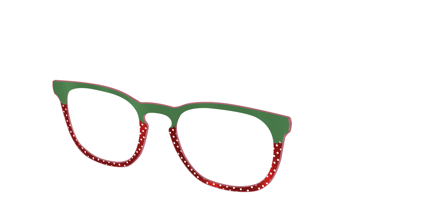 The Shimmer Strawberry - Angle Top Image - Pair Eyewear