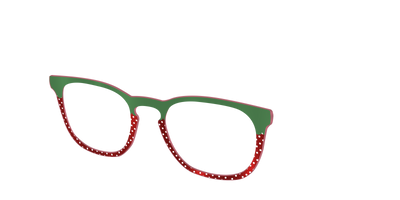 The Shimmer Strawberry - Angle Top Thumbnail - Pair Eyewear