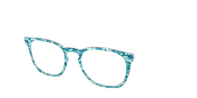 The Teal Tidal Waves - Angle Top Thumbnail - Pair Eyewear