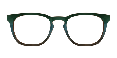 The Teal to Walnut Matte Check - Front Top Thumbnail - Pair Eyewear